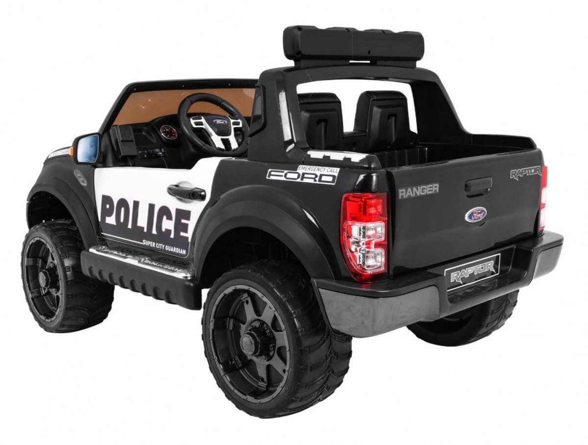 Masinuta electrica pentru copii Ford Ranger Raptor POLITIA (DK-F150) Negru - imagine 5