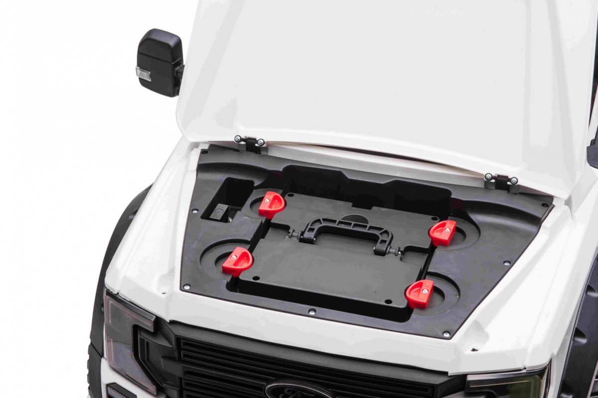 Masinuta electrica pentru 2 copii Ford Super Duty XXL 4x4 180W (2088) Negru - imagine 5