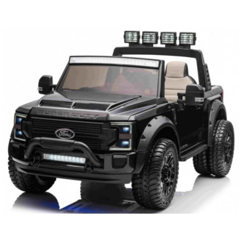 Masinuta electrica pentru copii Ford Super Duty XXL cu 2 locuri, 24V 4×4 ecran LCD (2088-power) Negru