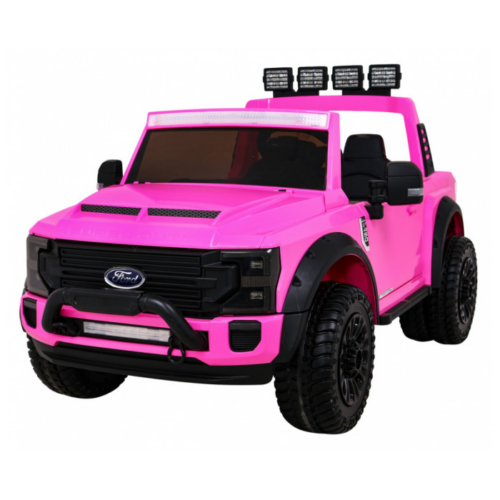 Masinuta electrica pentru copii Ford Super Duty XXL cu 2 locuri, 4×4 (2088) Roz