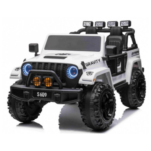Masinuta electrica pentru copii GRAVITY STRONG cu 2 locuri 24 Volti (609) Alb
