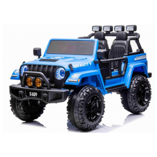 Masinuta electrica pentru copii GRAVITY STRONG cu 2 locuri 24 Volti (609) Albastru