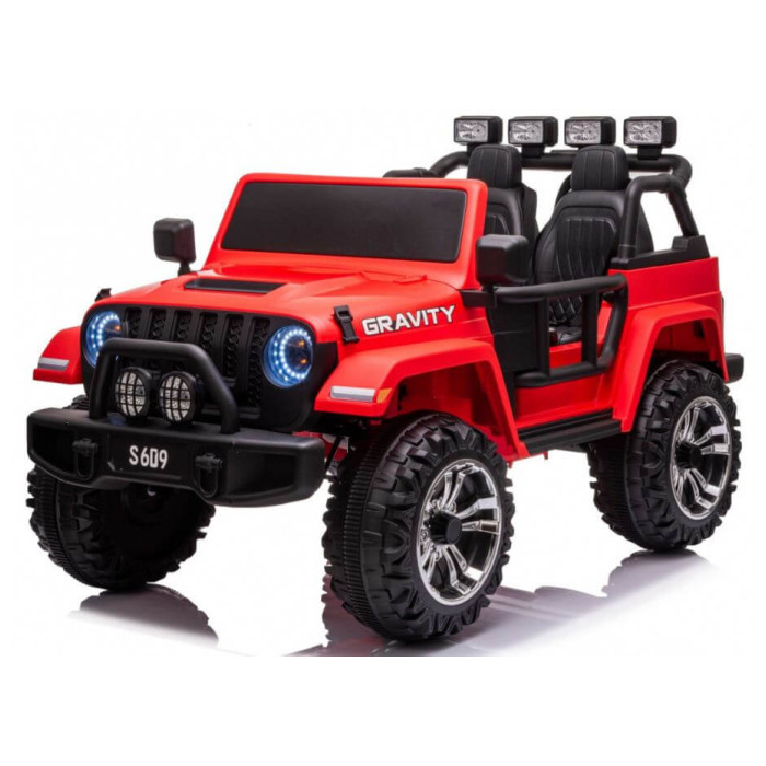 Masinuta electrica pentru copii GRAVITY STRONG cu 2 locuri 24 Volti (609) Rosu
