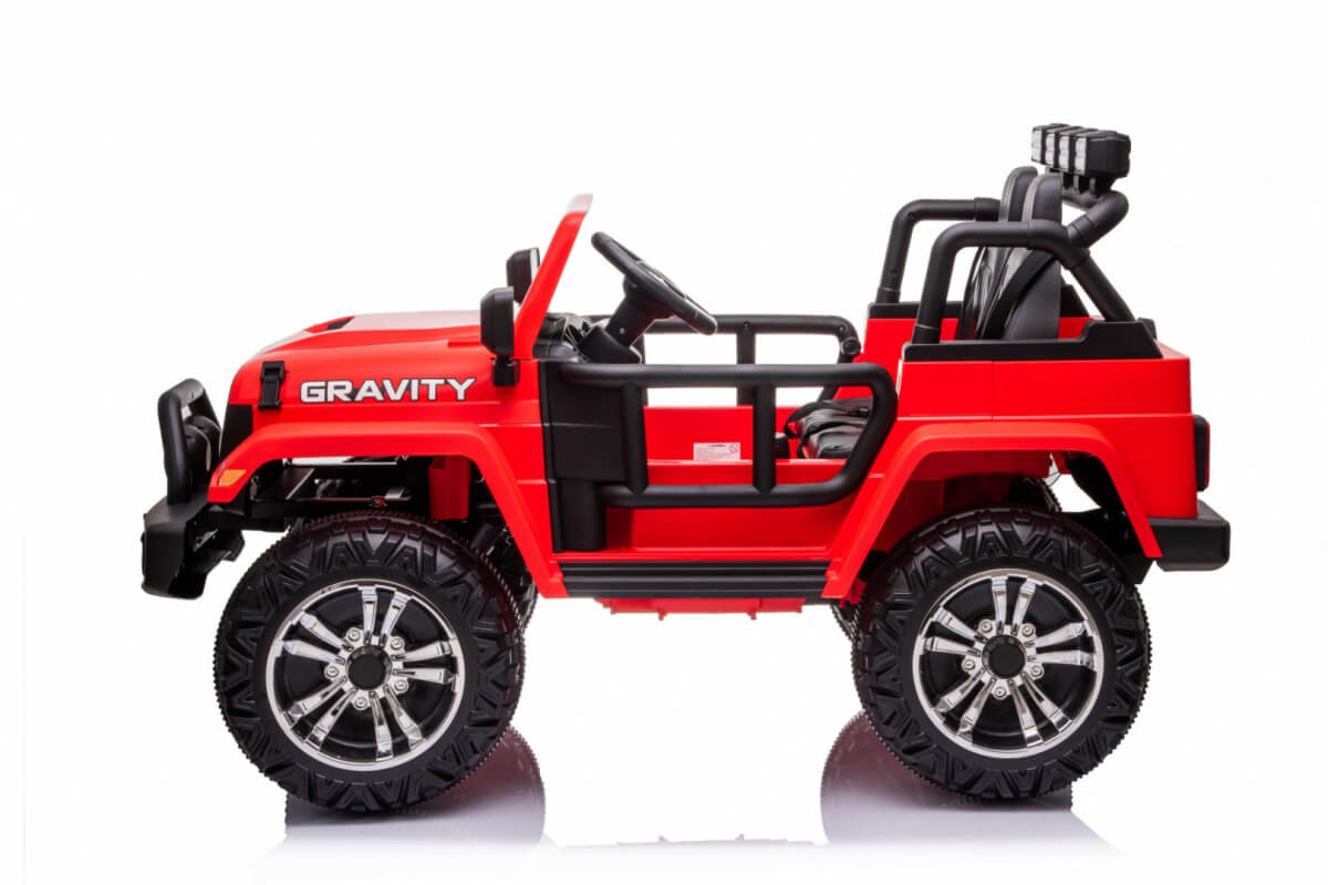 Masinuta electrica pentru copii GRAVITY STRONG cu 2 locuri 24 Volti (609) Rosu - imagine 3