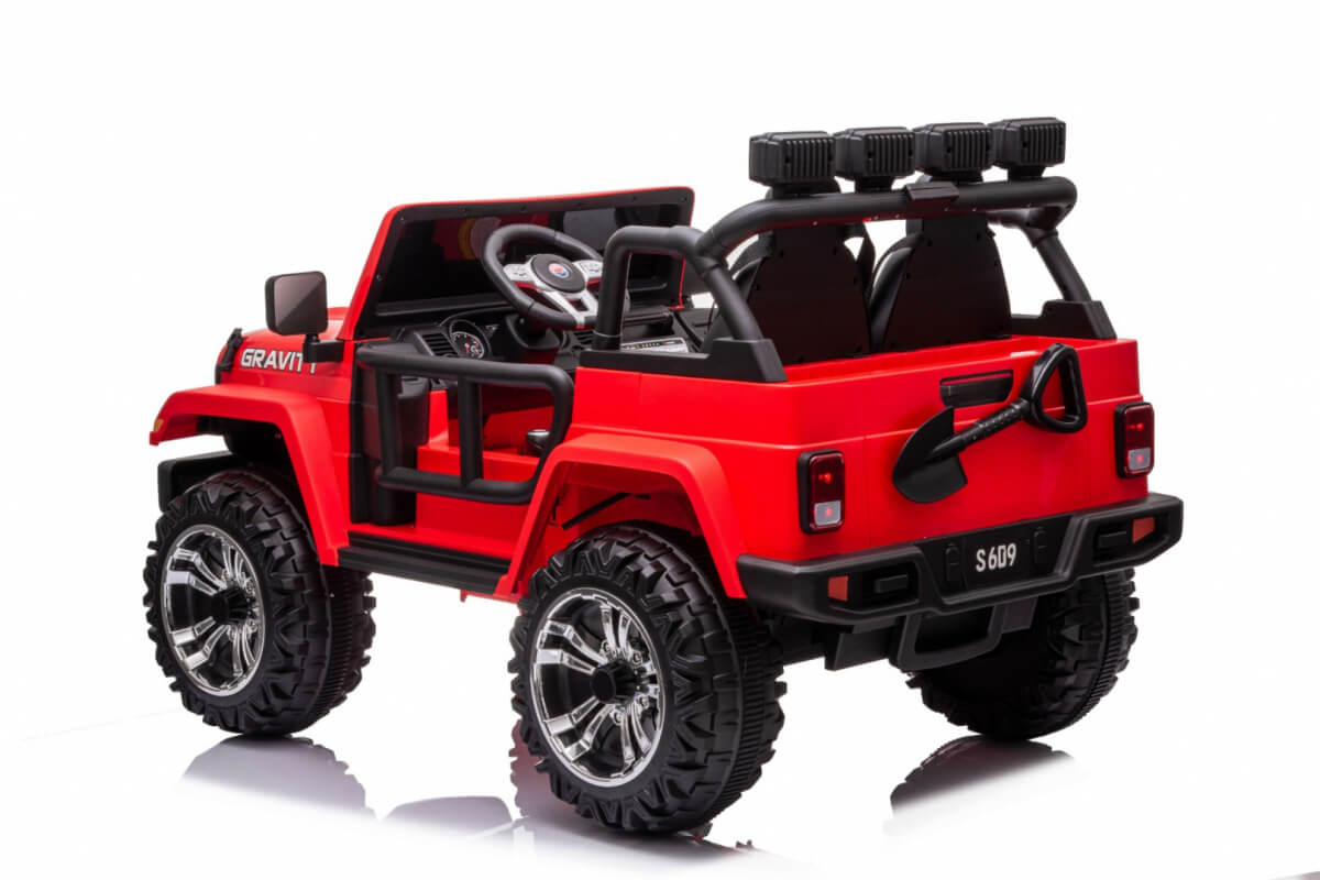 Masinuta electrica pentru copii GRAVITY STRONG cu 2 locuri 24 Volti (609) Rosu - imagine 4