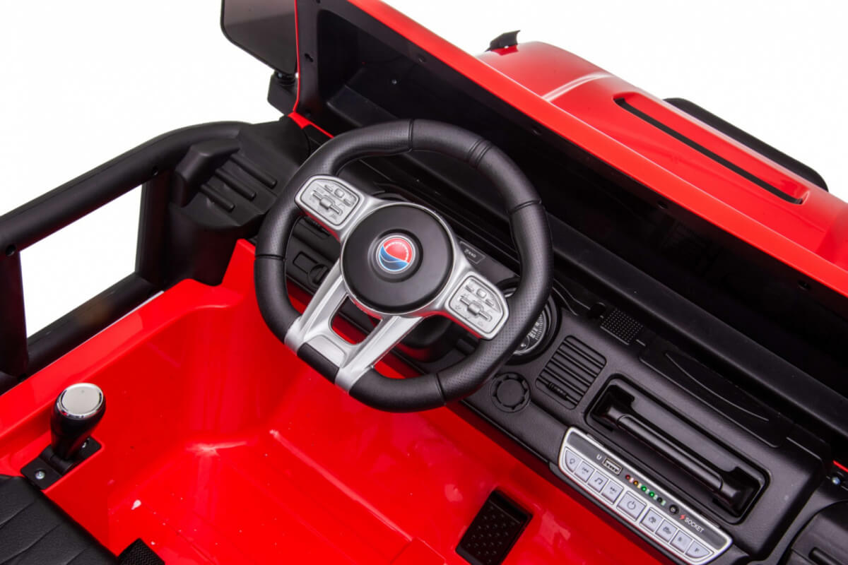 Masinuta electrica pentru copii GRAVITY STRONG cu 2 locuri 24 Volti (609) Rosu - imagine 7