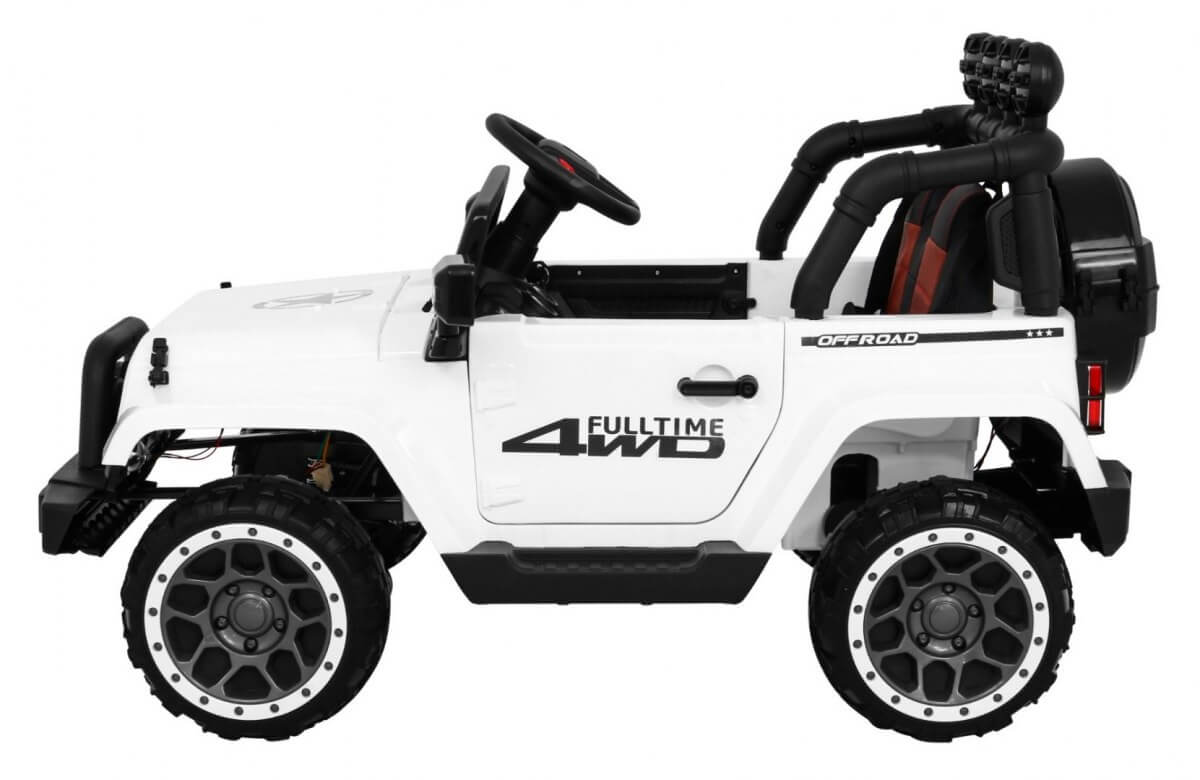 Masinuta electrica pentru copii FULL TIME 4WD (7588) 4x4, Alb - imagine 9