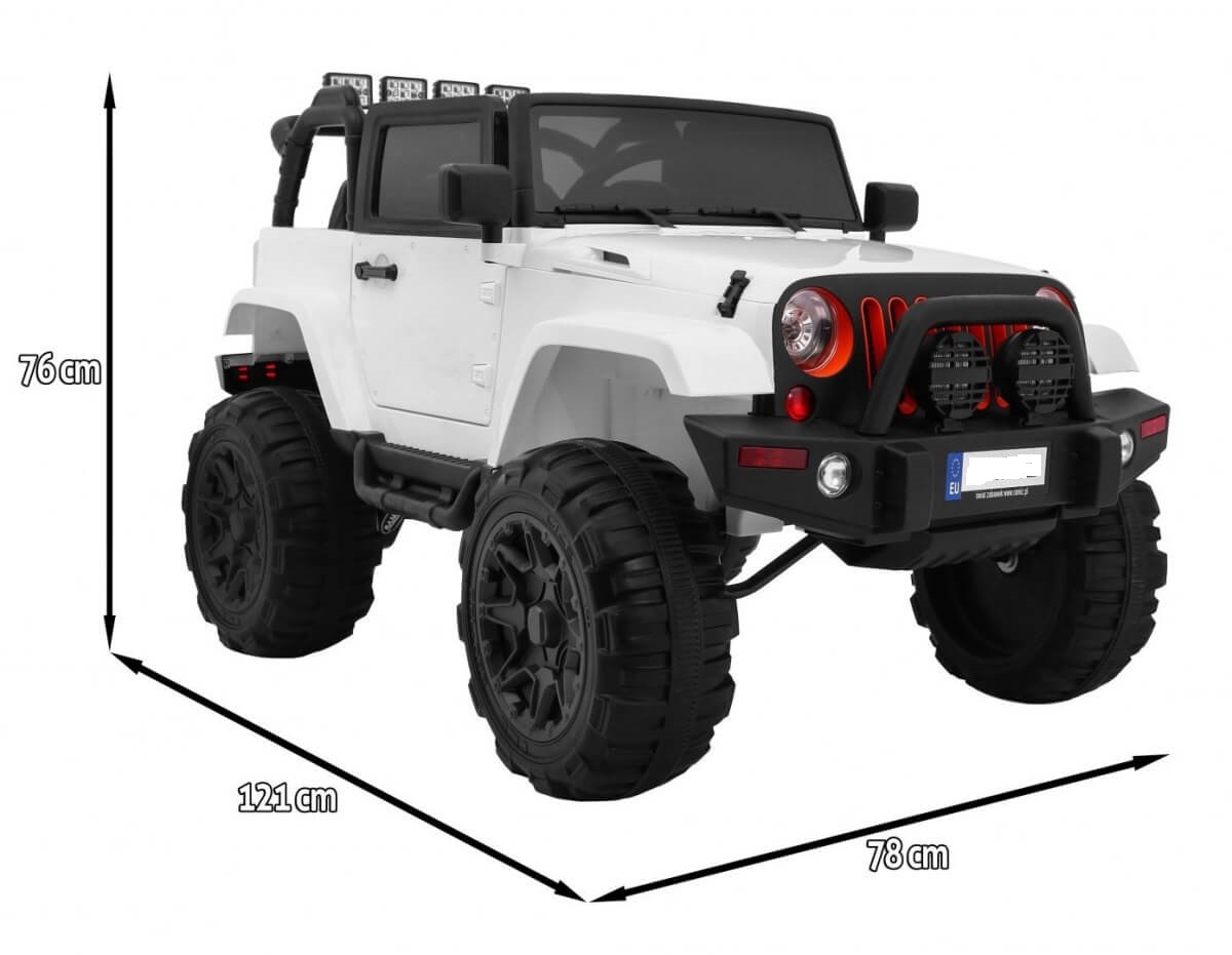 Masinuta electrica pentru copii SUV ALL TERRAIN (0905) Alb - imagine 3