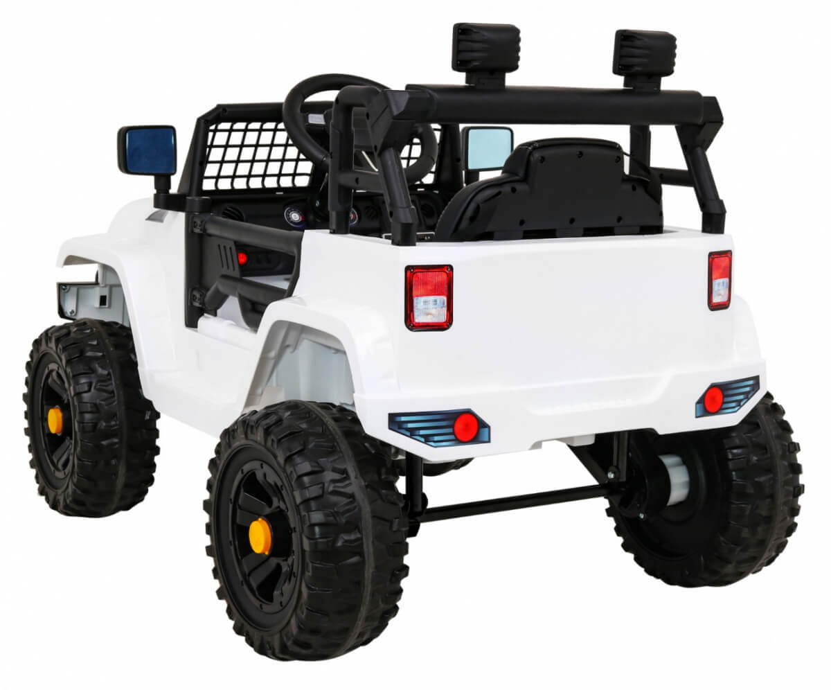 Masinuta electrica pentru copii JEEP DARK KNIGHT (0922) Alb - imagine 4