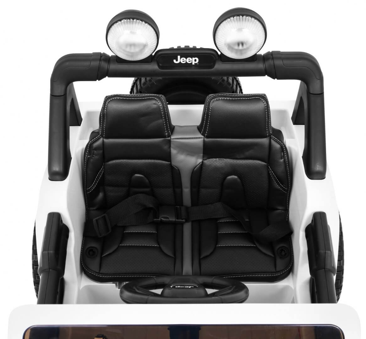 Masinuta electrica pentru copii JEEP WRANGLER RUBICON 4X4 (555), Alb - imagine 9