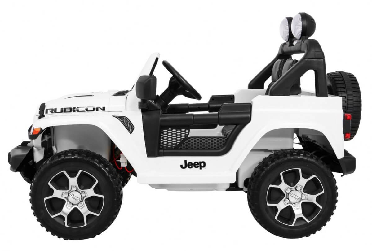 Masinuta electrica pentru copii JEEP WRANGLER RUBICON 4X4 (555), Alb - imagine 4