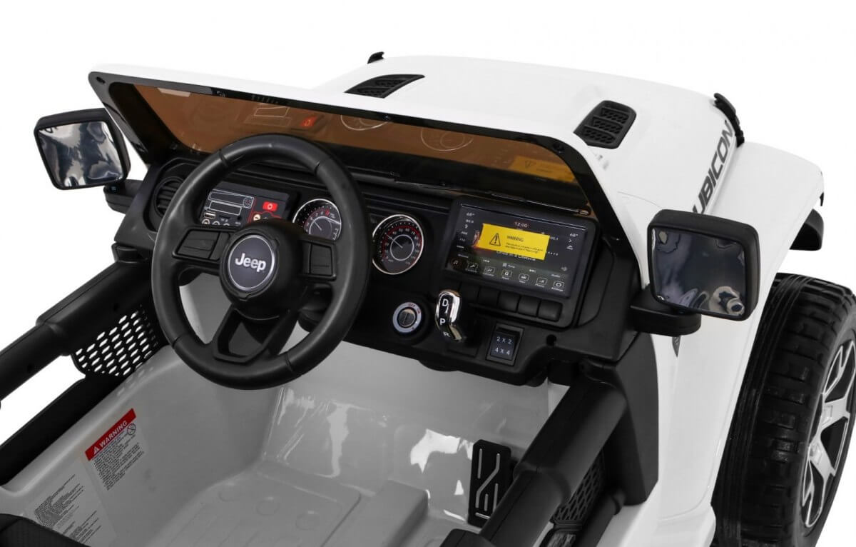 Masinuta electrica pentru copii JEEP WRANGLER RUBICON 4X4 (555), Alb - imagine 3