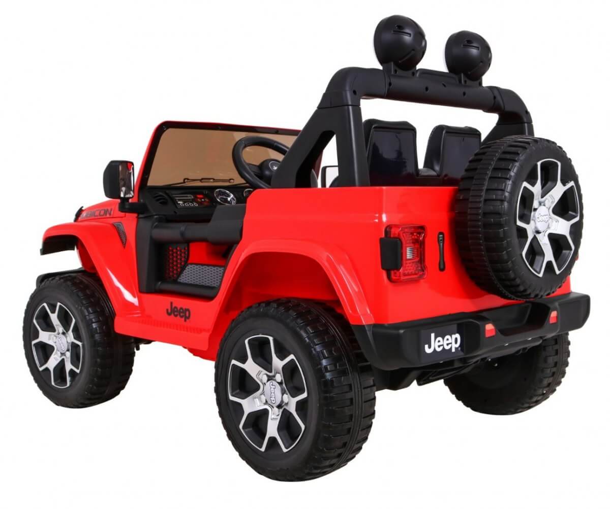 Masinuta electrica pentru copii JEEP WRANGLER RUBICON 4X4 (555), Rosu - imagine 6