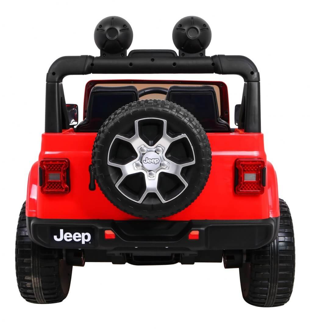 Masinuta electrica pentru copii JEEP WRANGLER RUBICON 4X4 (555), Rosu - imagine 4