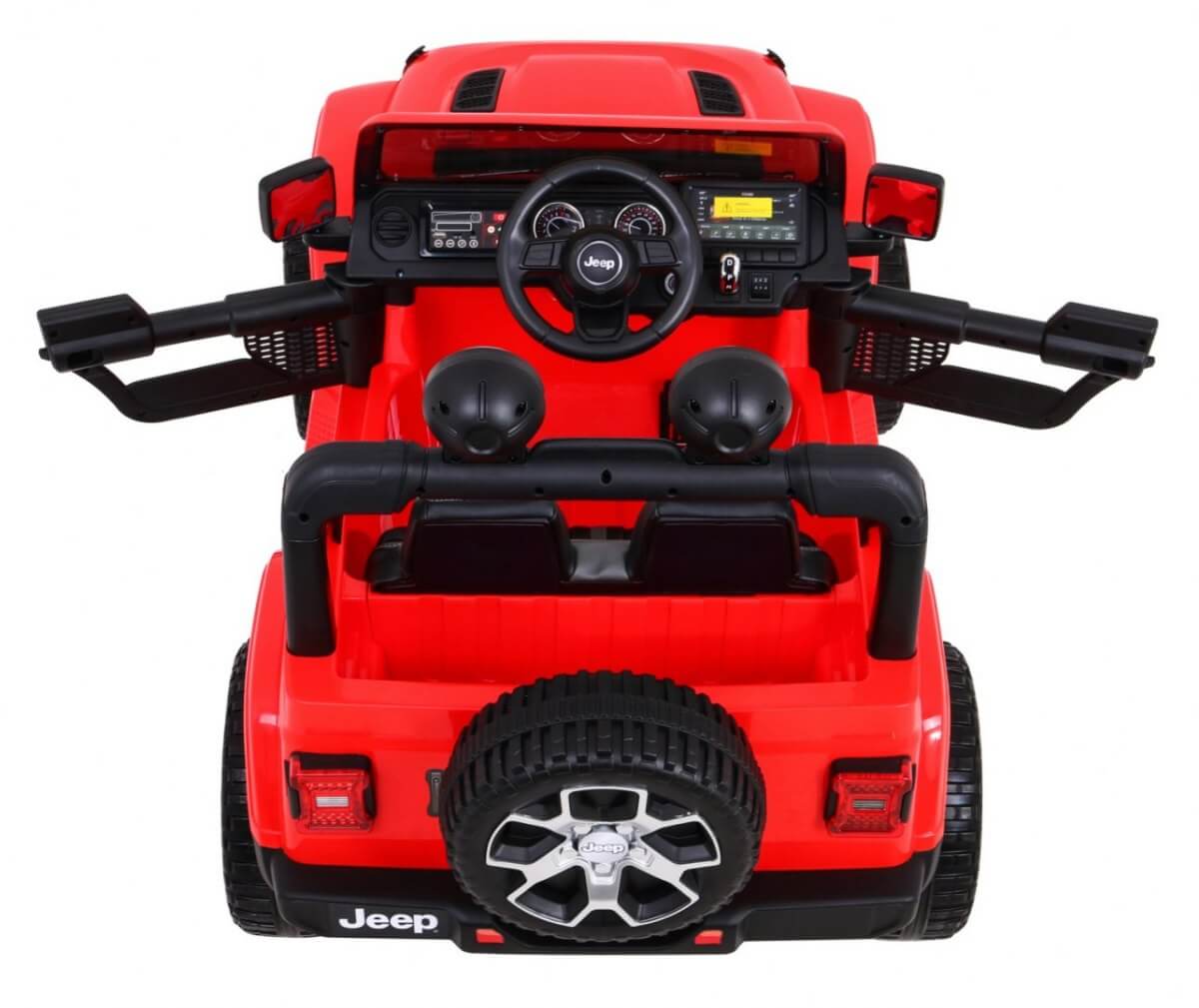 Masinuta electrica pentru copii JEEP WRANGLER RUBICON 4X4 (555), Rosu - imagine 3