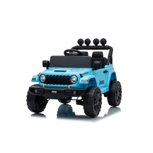 Masinuta electrica pentru copii JEEP WRANGLER RUBICON cu telecomanda parentala, Albastru