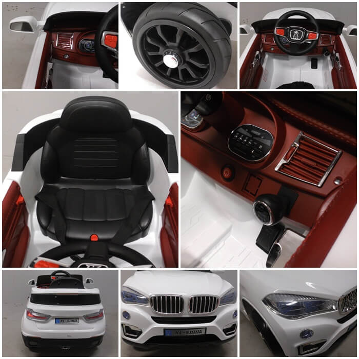Masinuta electrica pentru copii Cabrio B12 (5188) Alb - imagine 4