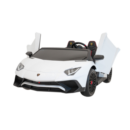 Masinuta electrica pentru 2 copii Lamborghini Aventador SV, 24V 400W (8803) Alb