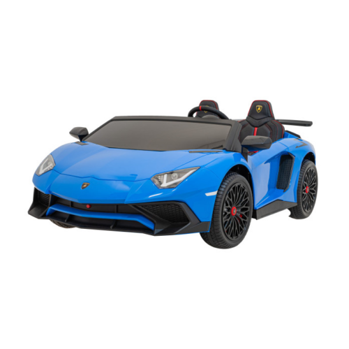 Masinuta electrica pentru 2 copii Lamborghini Aventador SV, 24V 400W (8803) Albastru