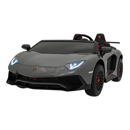 Masinuta electrica pentru copii mari Lamborghini Aventador SV, 2 locuri cu sarcina pana la 100kg si viteza max 15km/h (8803) Negru