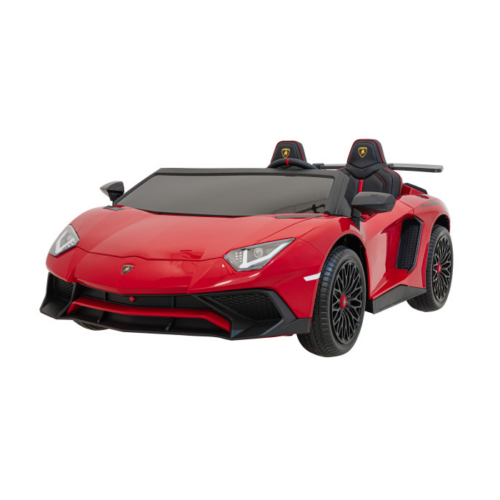 Masinuta electrica pentru 2 copii Lamborghini Aventador SV, 24V 400W (8803) Rosu