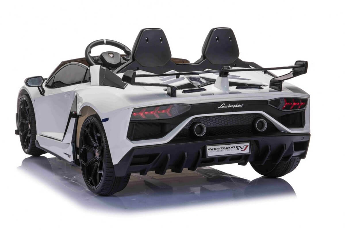 Masinuta electrica pentru copii Lamborghini Aventador SVJ 12 volti (2028) Alb - imagine 3