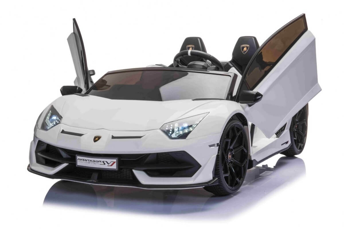 Masinuta electrica pentru copii Lamborghini Aventador SVJ 12 volti (2028) Alb - imagine 4