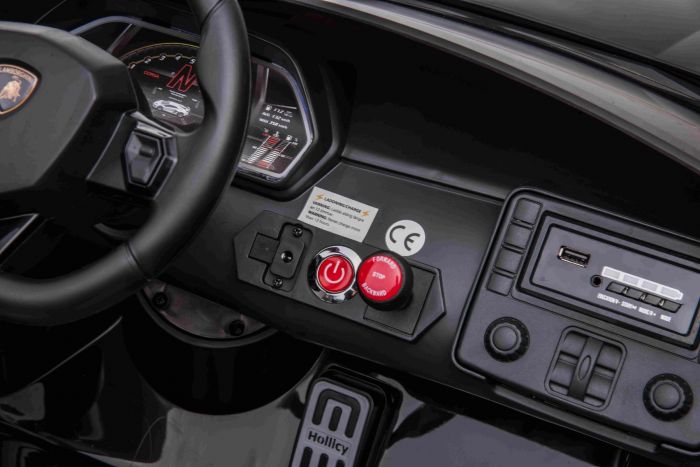 Masinuta electrica pentru copii Lamborghini Aventador SVJ 12 volti (2028) Alb - imagine 7