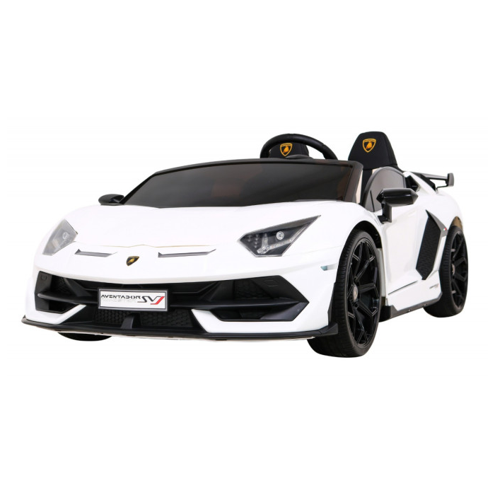Masinuta electrica pentru copii Lamborghini Aventador SVJ Roadster 24V 500W Drift cu 2 locuri viteza maxima 13km/h (2028-drift) Alb