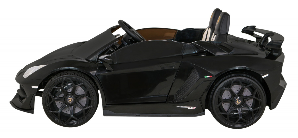 Masinuta electrica pentru copii Lamborghini Aventador SVJ Roadster 24V 500W Drift cu 2 locuri viteza maxima 13km/h (2028-drift) Negru - imagine 11
