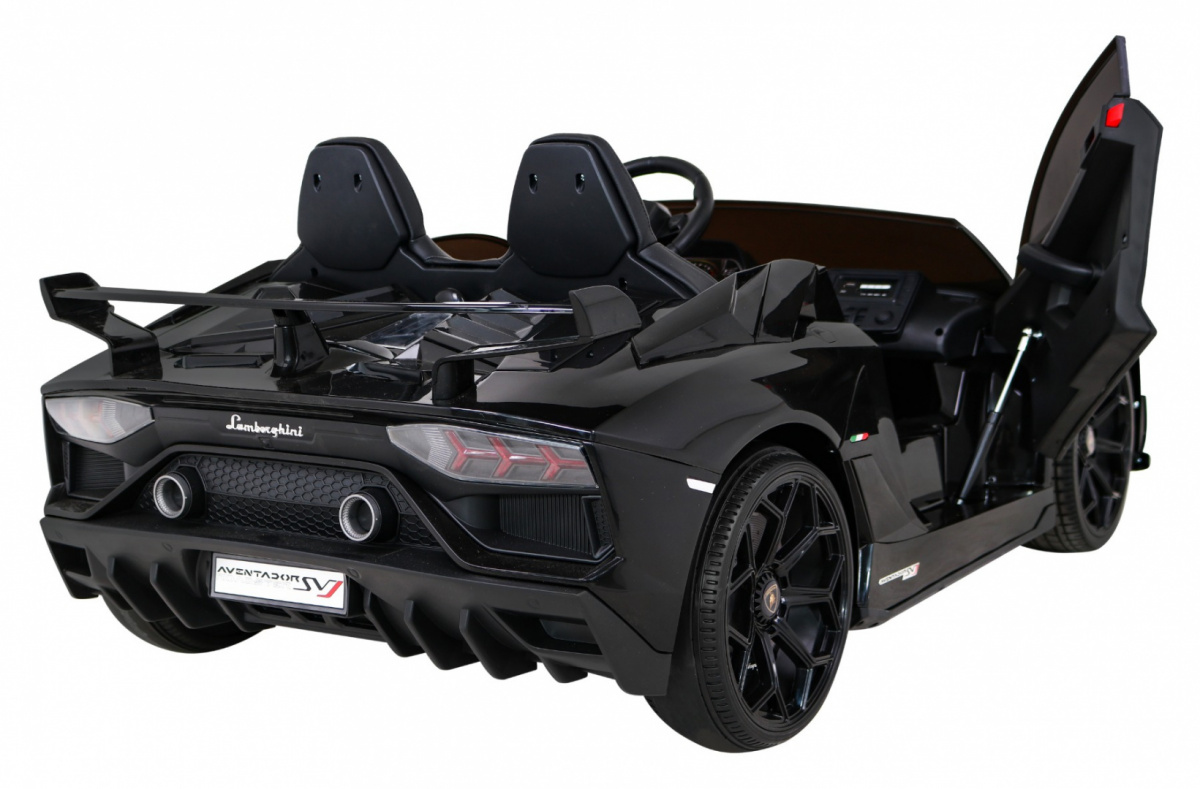 Masinuta electrica pentru copii Lamborghini Aventador SVJ Roadster 24V 500W Drift cu 2 locuri viteza maxima 13km/h (2028-drift) Negru - imagine 4