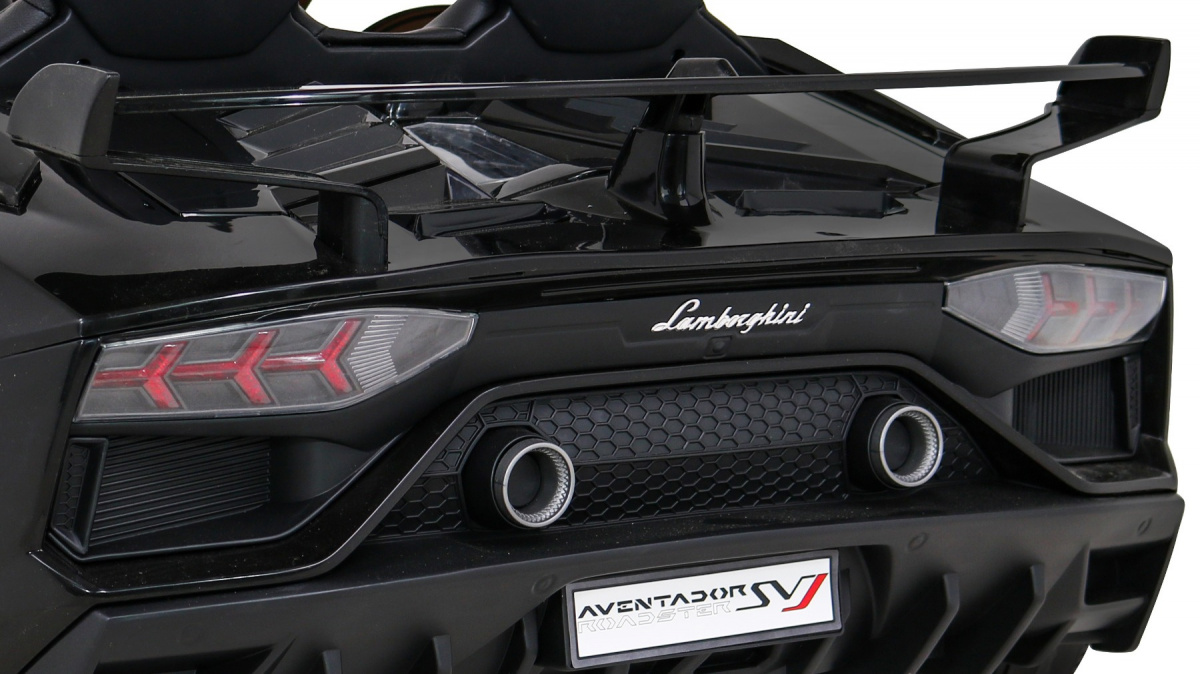 Masinuta electrica pentru copii Lamborghini Aventador SVJ Roadster 24V 500W Drift cu 2 locuri viteza maxima 13km/h (2028-drift) Negru - imagine 6