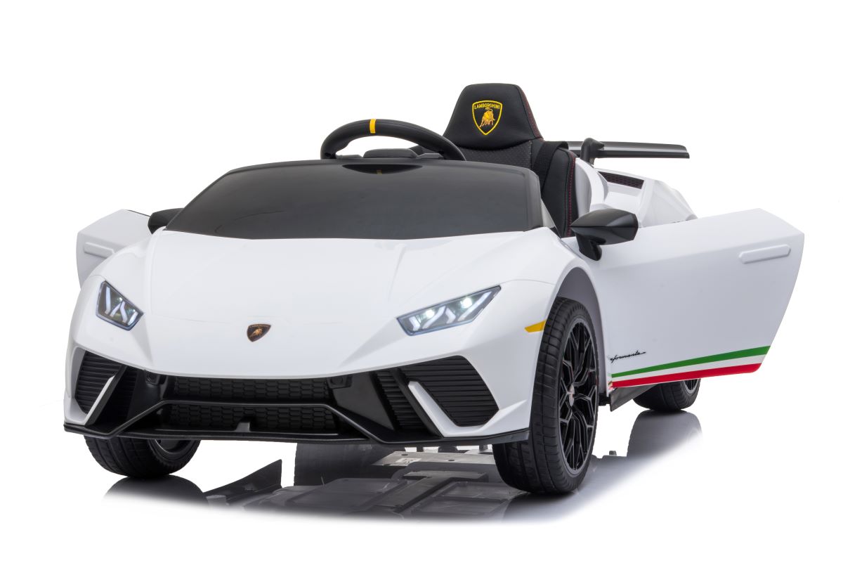 Masinuta electrica pentru copii Lamborghini Huracan 4X4 (S308) Alb - imagine 4