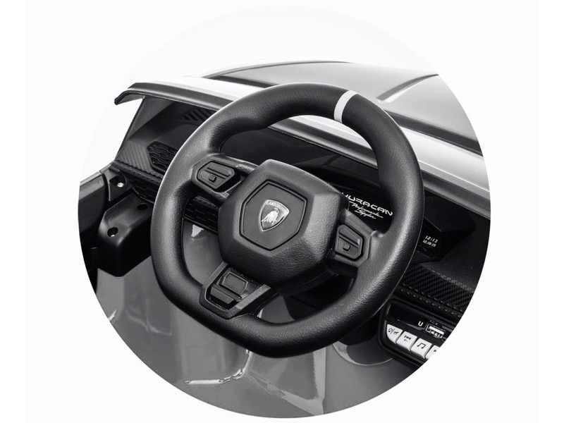 Masinuta electrica pentru copii Lamborghini Huracan 4X4 (S308) Alb - imagine 7