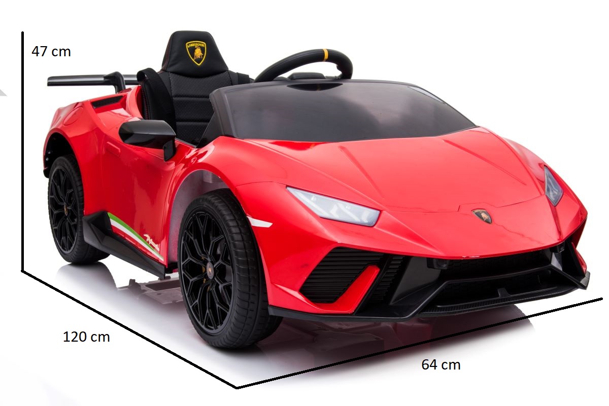 Masinuta electrica pentru copii Lamborghini Huracan 4x4 Lux, 12V 120w (S308) Rosu - imagine 4