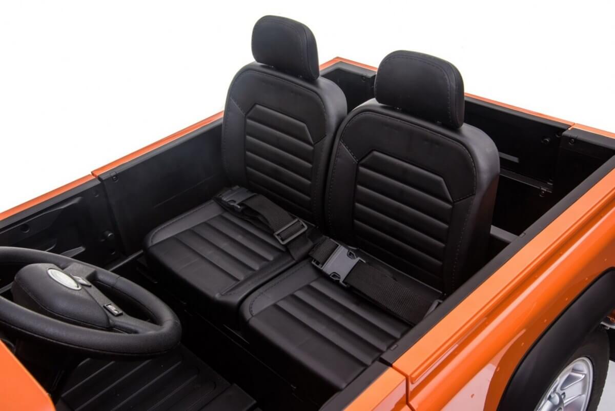 Masinuta electrica pentru copii Land Rover DEFENDER 4x4 (328) Portocaliu - imagine 4