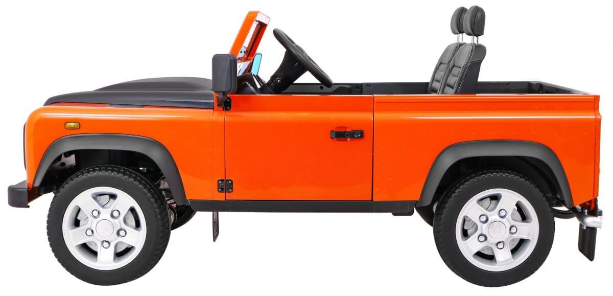 Masinuta electrica pentru copii Land Rover DEFENDER 4x4 (328) Portocaliu - imagine 8