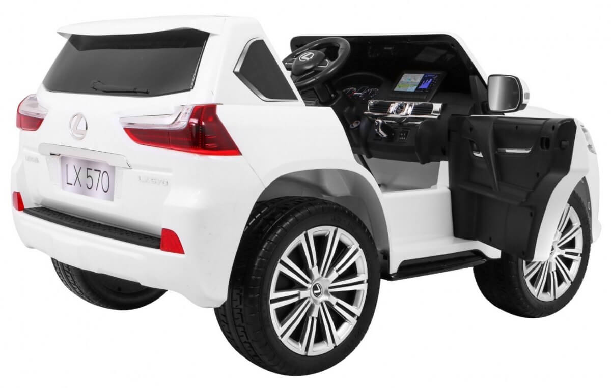 Masinuta electrica pentru copii LEXUS LX 570 Alb - imagine 5