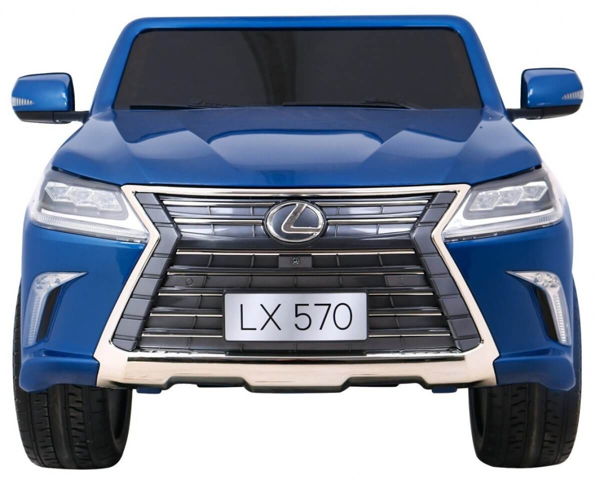 Masinuta electrica pentru copii LEXUS LX 570 Albastru metalizat - imagine 3