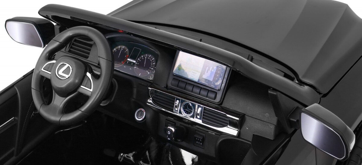 Masinuta electrica pentru copii LEXUS LX 570 Negru metalizat - imagine 4