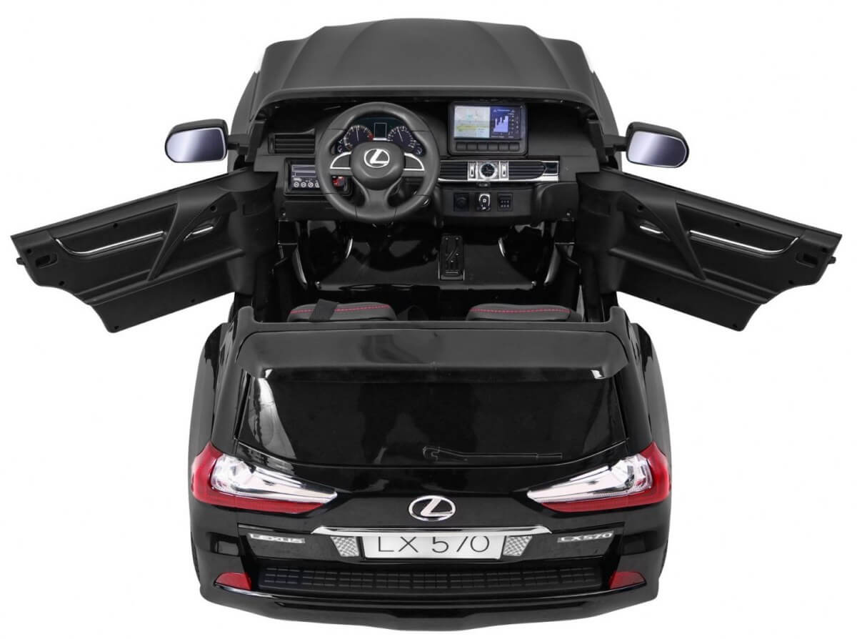 Masinuta electrica pentru copii LEXUS LX 570 Negru metalizat - imagine 5