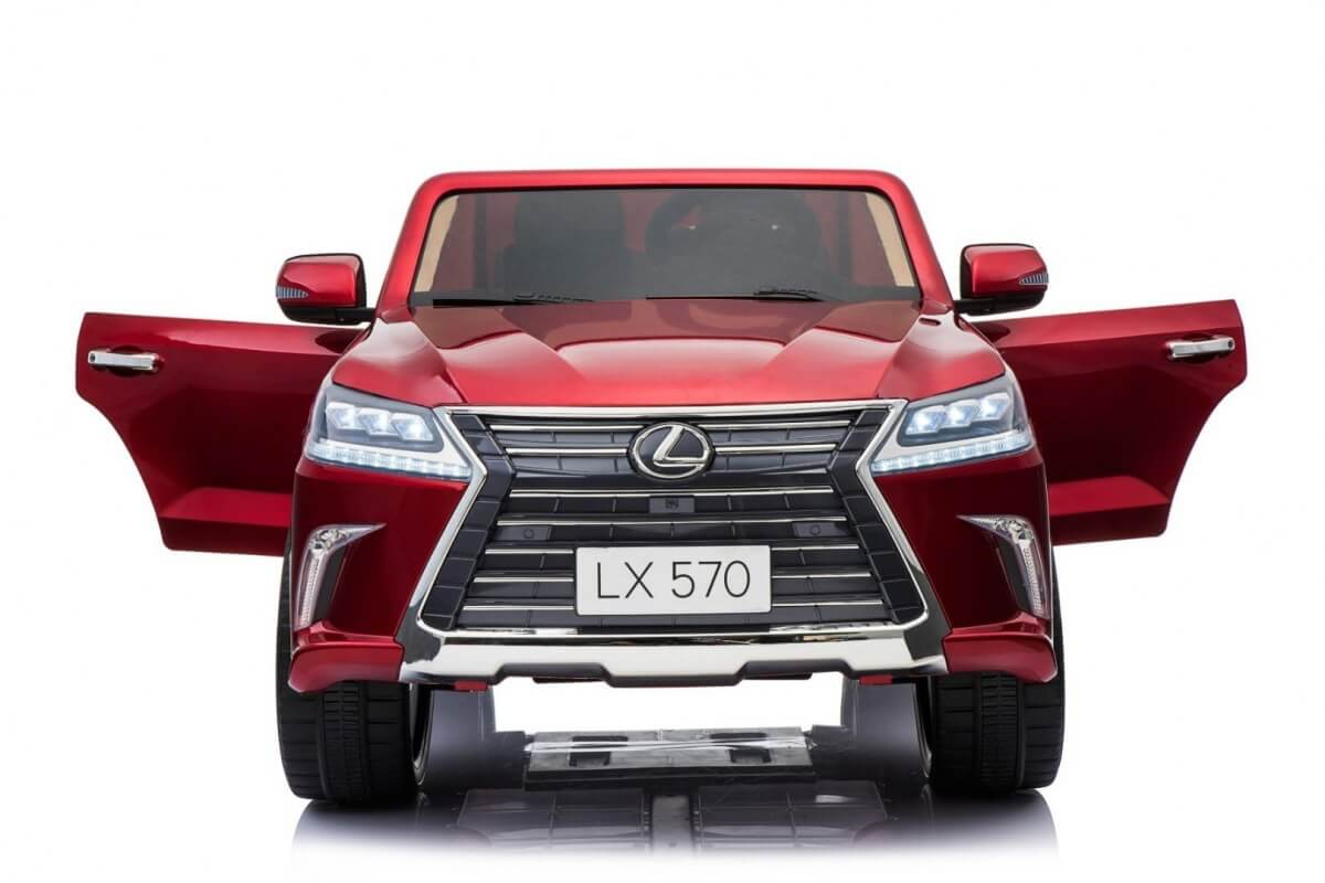 Masinuta electrica pentru copii LEXUS LX 570 Visiniu metalizat - imagine 7