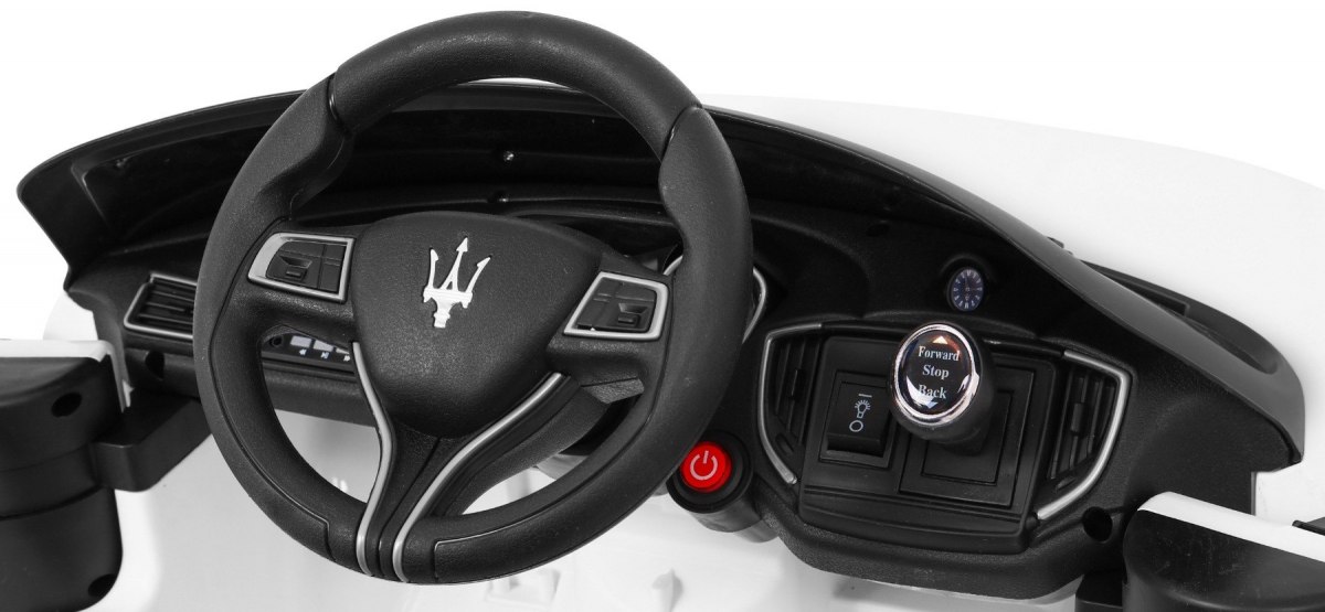 Masinuta electrica pentru copii MASERATI Ghibli (SL631) Alb - imagine 9