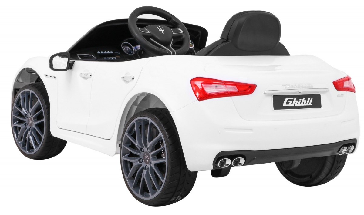 Masinuta electrica pentru copii MASERATI Ghibli (SL631) Alb - imagine 5