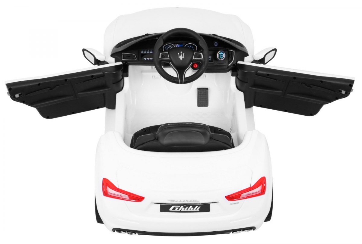 Masinuta electrica pentru copii MASERATI Ghibli (SL631) Alb - imagine 7