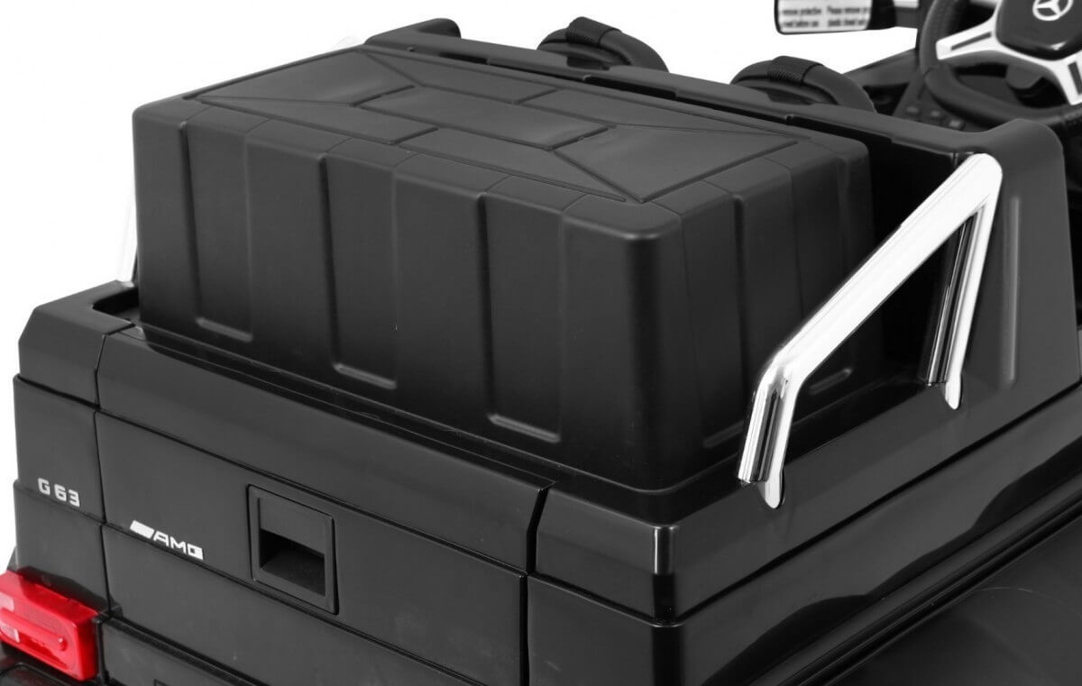 Masinuta electrica pentru copii Mercedes-Benz G63 AMG 6x6 cu tableta mp4 (1888-mp4) Negru - imagine 9
