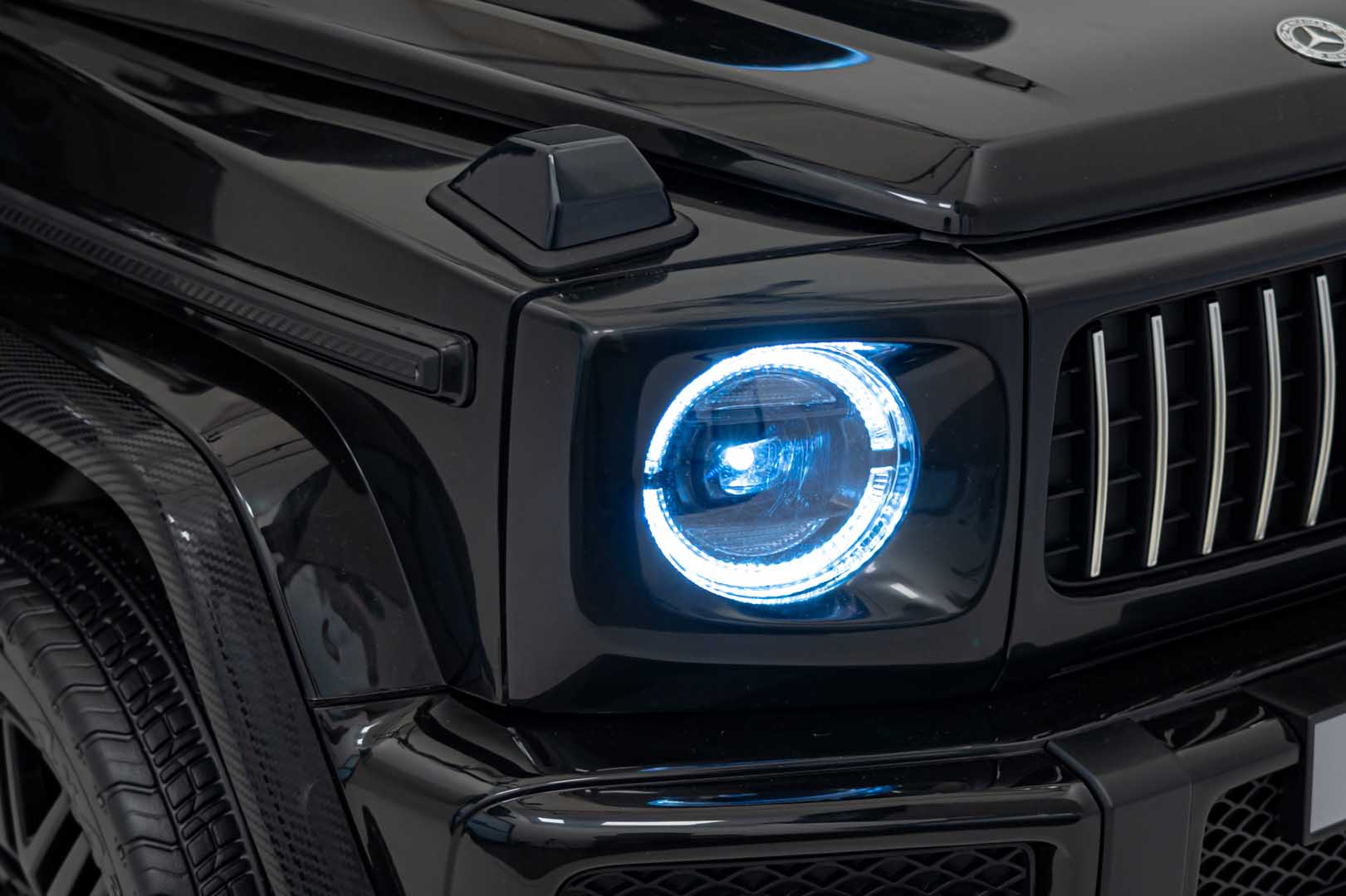 Masina electrica pentru copii cu 2 locuri, Mercedes AMG G63 XXL 24V 800W 4x4 ecran LCD, echipare Lux (G63-mp4) Negru - imagine 5