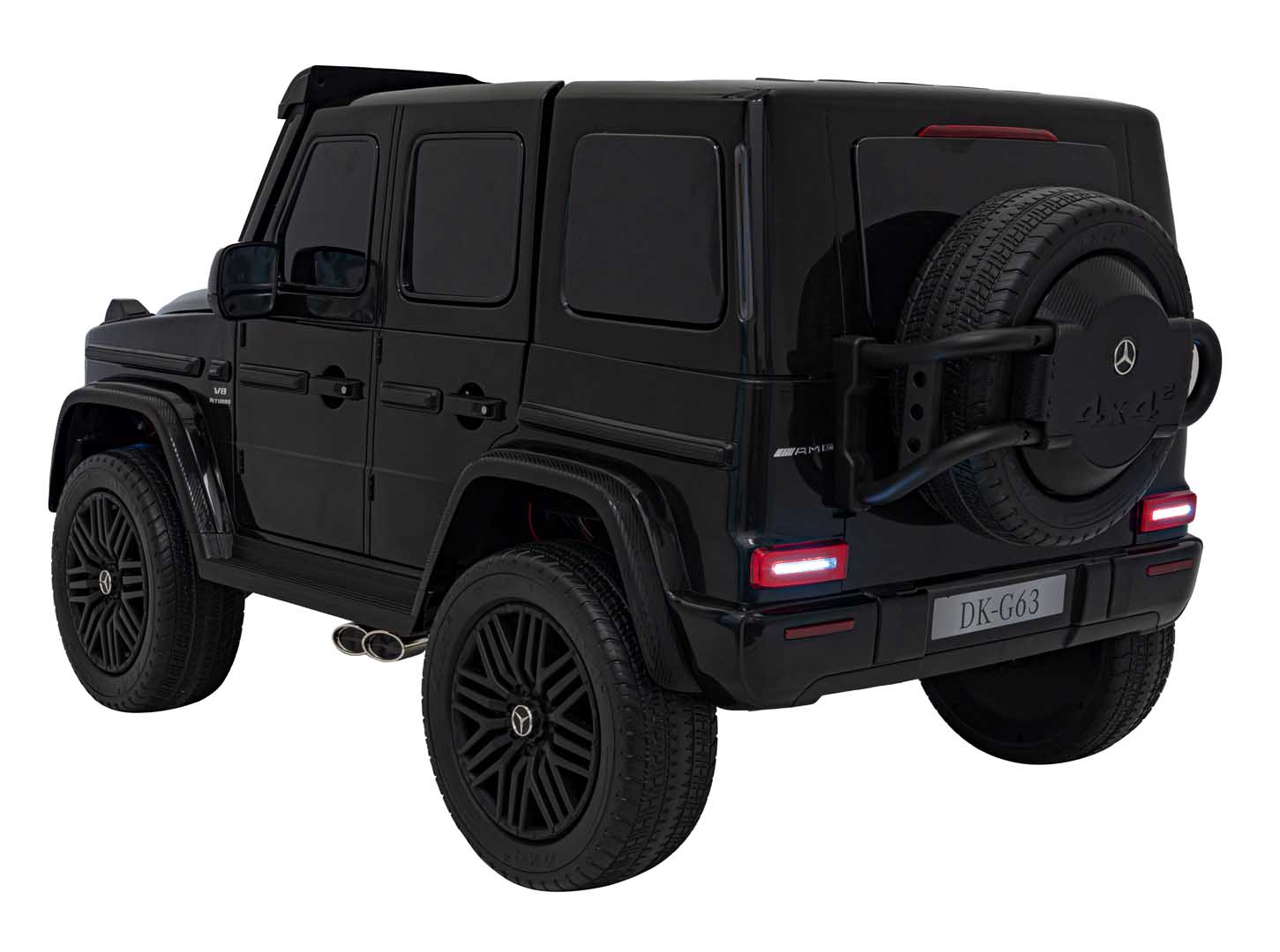Masina electrica pentru copii cu 2 locuri, Mercedes AMG G63 XXL 24V 800W 4x4 ecran LCD, echipare Lux (G63-mp4) Negru - imagine 2