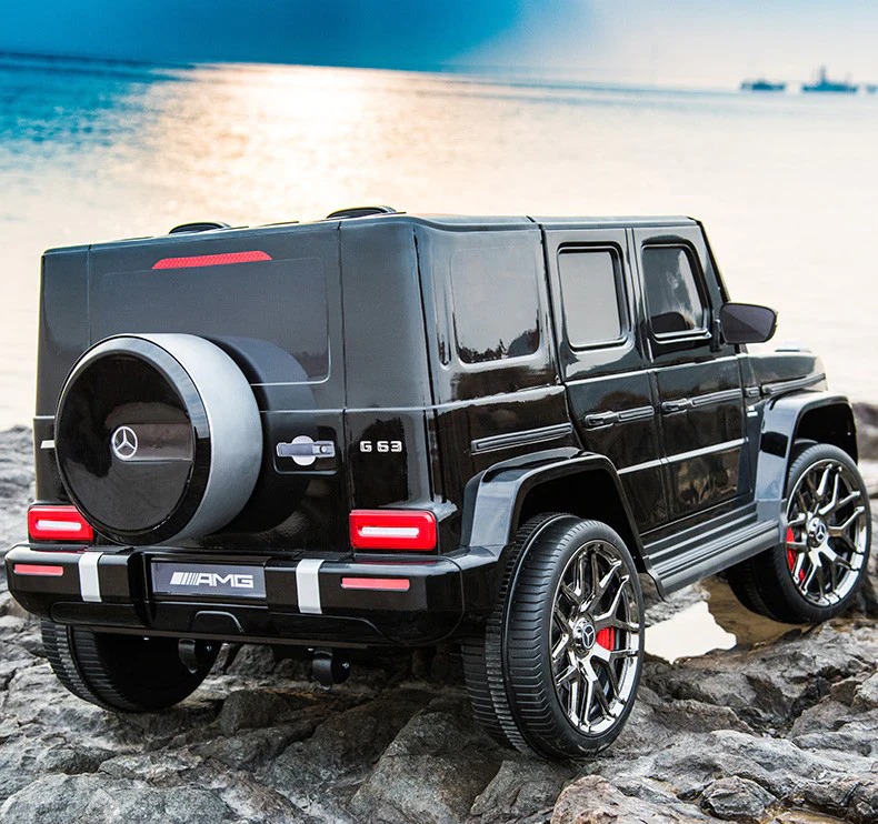 Masinuta electrica pentru copii cu 2 locuri, Mercedes AMG G63 NOU XXL 24V 200W 4x4 (s307) Negru - imagine 3