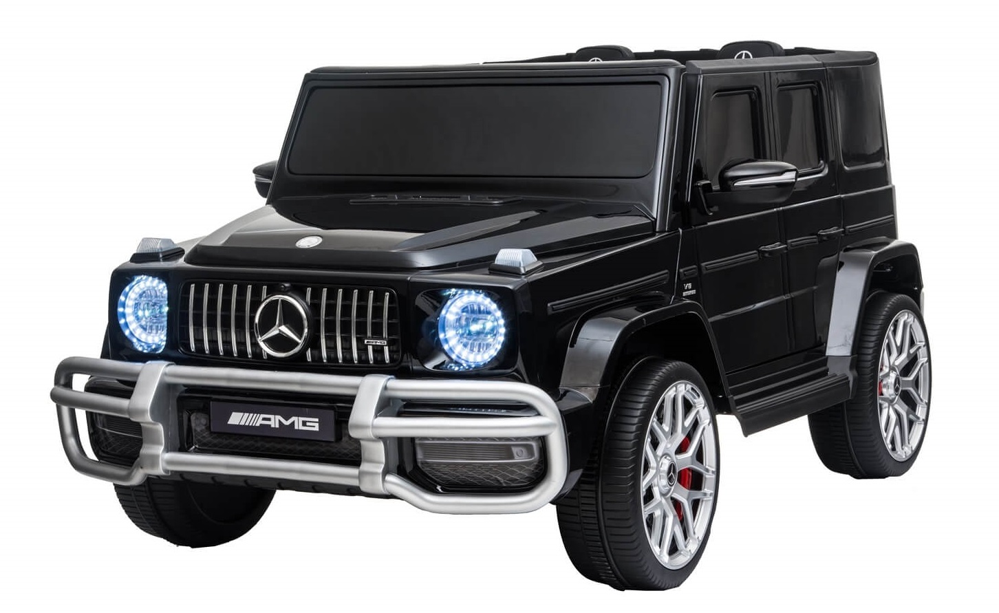 Masinuta electrica pentru copii cu 2 locuri, Mercedes AMG G63 NOU XXL 24V 200W 4x4 (s307) Negru - imagine 5